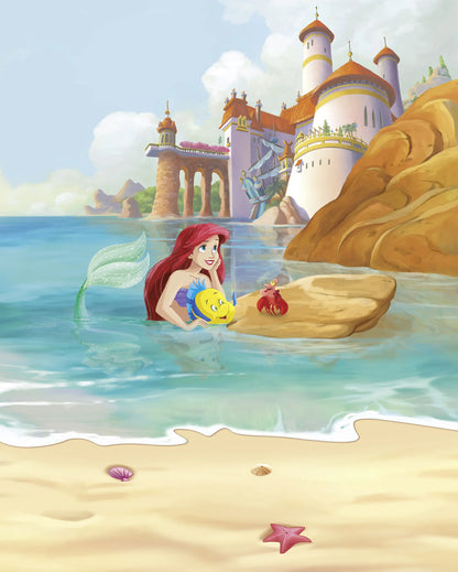 Disney Ariel Daydream Girl Bedroom Non-Woven Wallpaper Mural 200 cm x 250 cm (78" x 98")