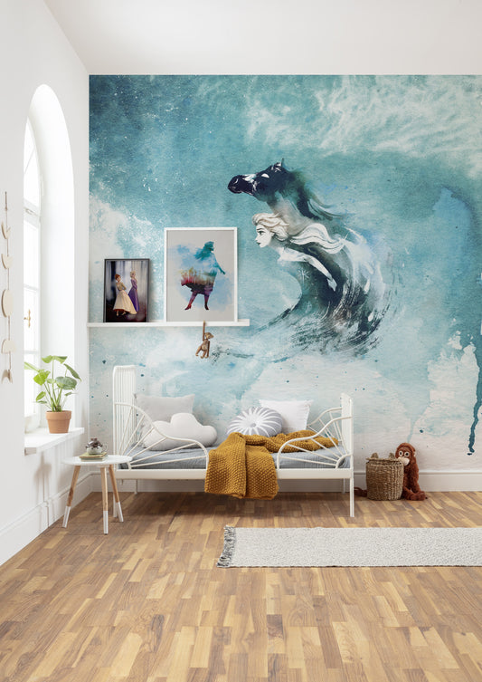 Disney Frozen "Spirit Of Wonder" Queen Elsa Non-Woven Wallpaper Mural 250 cm x 250 cm (98" x 98")