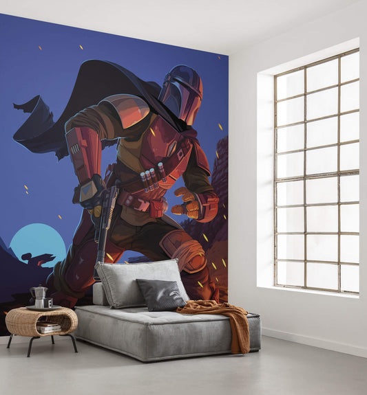 Star Wars  Mandalorian Big Ambush Non-Woven Wallpaper Mural 250 cm x 280 cm (98" x 110")