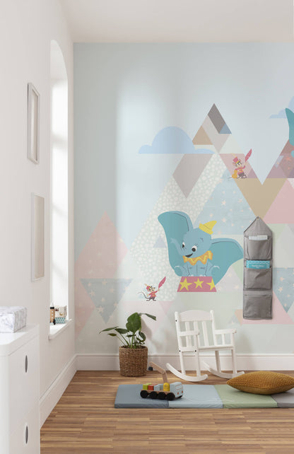 Disney Dumbo flying elephant Non-Woven Wallpaper Mural 300 cm x 280 cm | 118" x 110"