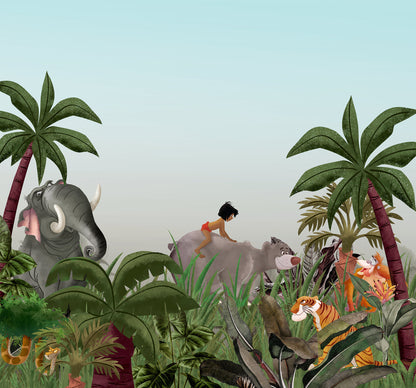 Disney Jungle Book Green Bedroom Non-woven photo wallpaper Disney