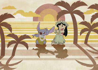 Disney Lilo and Stitch Hula Harmony Kids Bedroom Non-Woven Wallpaper Mural 350 cm x 250 cm (137" x 98")