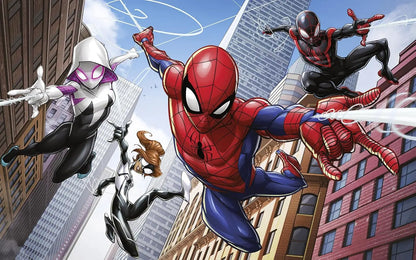 Marvel SpiderMan Kids Bedroom Non-Woven Wallpaper Mural 400 cm x 250 cm | 157" x 98"