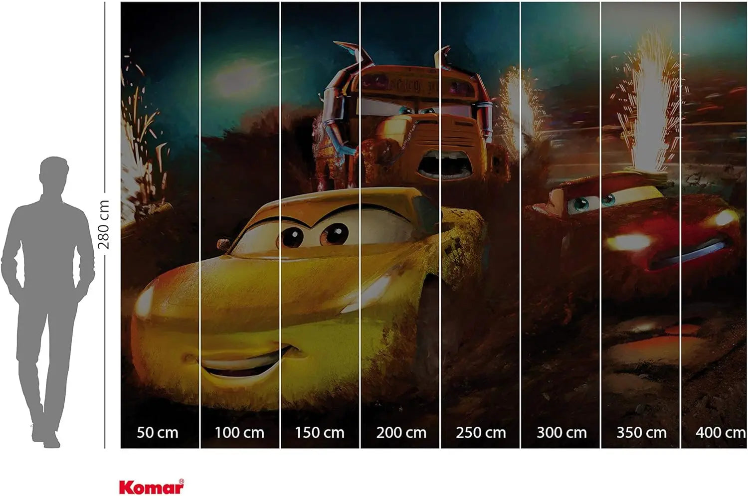 Disney Cars Dirt Track Non-Woven Wallpaper MuralS