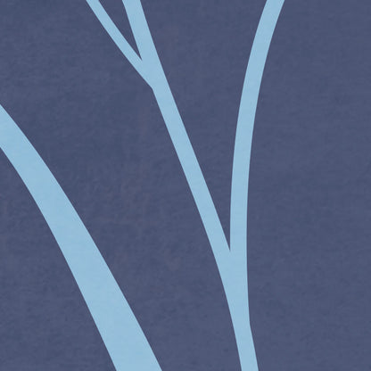 Blue Painted Forest Childrens Bedroom Botanical Non-woven photo wallpaper  350 cm x 250 cm | 137" x 98"