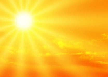 The Sun orange sky Photo Wallpaper 
