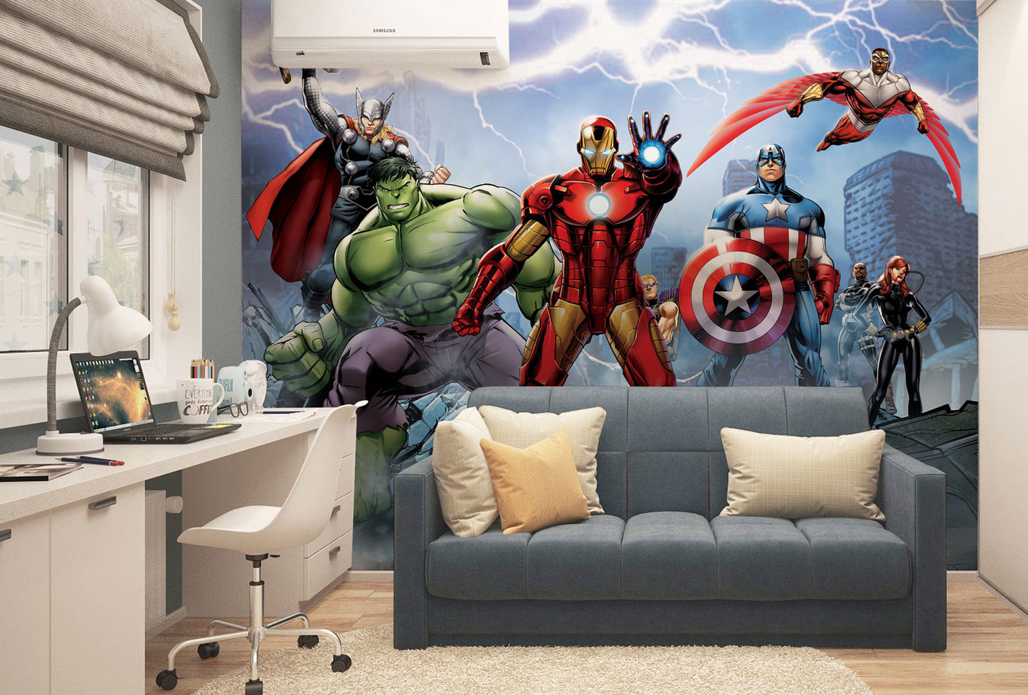 Marvel Avengers Animated Movie Paper Photo Wallpaper 252x182cm (8'3" x 5'12") W x H