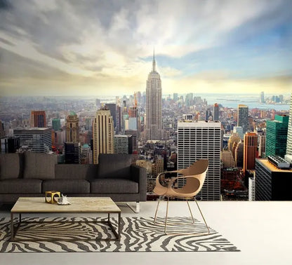 Skyline New York Blue Sky Photo Wallpaper