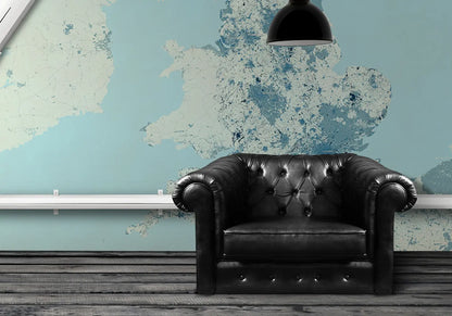 Map of England Photo Wallpaper
