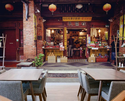 Lost in Taipei Old Town Street View Photo Wallpaper 