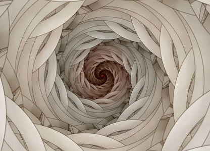 Swirls Abstract Tunnel Red Brozne Beige Photo Wallpaper