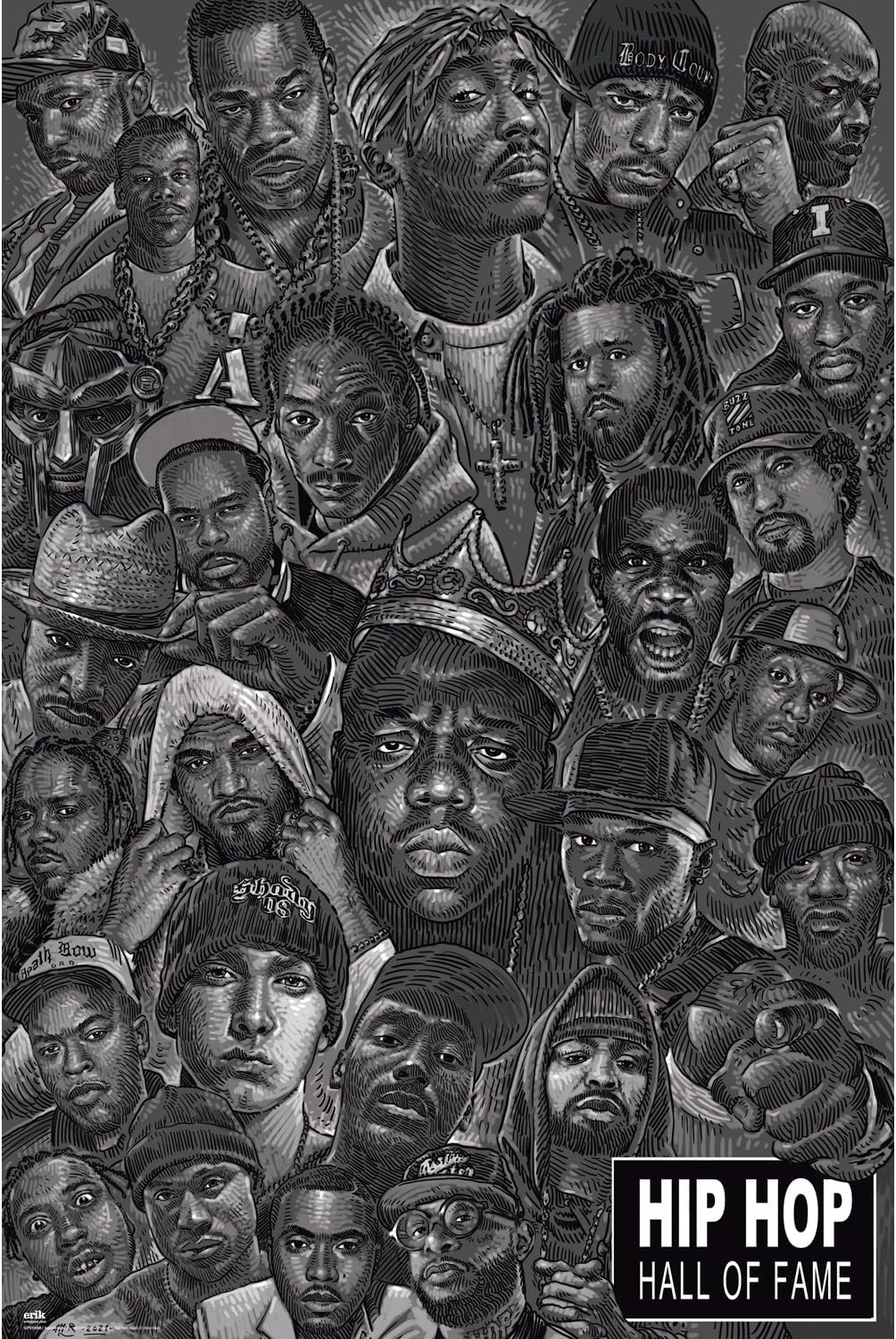 Hip Hop All Stars Music Poster 61x91.5 cm | 24x36 inch W x H