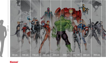 Marvel Avengers Unite King Size Non-Woven Wallpaper Murals