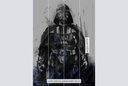 Star Wars Watercolor Vader XL Non-Woven Wallpaper 