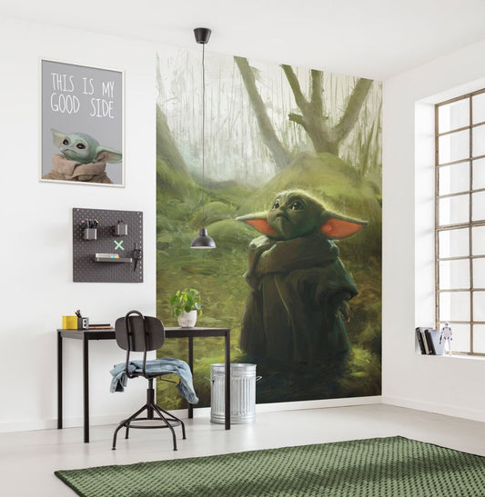 Star Wars Mandalorian Grogu Acrylic XL Non-Woven Wallpaper