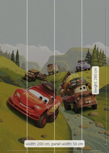 Cars Disney bedroom wallpaper