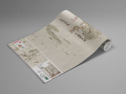 Disney Winnie The Pooh characters Map Non-Woven Wallpaper Mural 200 cm x 240 cm (78" x 94")