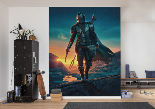 Star Wars The Mandalorian Gunslingers Non-Woven Wallpaper Mural 200 cm x 250 cm (78" x 98")