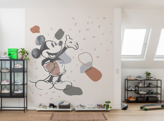 Disney Mickey Mouse "Organic shapes" Non-Woven Wallpaper Mural 250 cm x 280 cm (98" x 110")