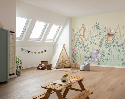 Disney Winnie the Pooh hide and seek Non-Woven Wallpaper Mural 300 cm x 250 cm | 118" x 98"