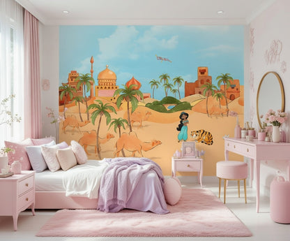 Disney Aladdin make a wish Jasmin Non-Woven Wallpaper Mural 300 cm x 250 cm | 118" x 98"