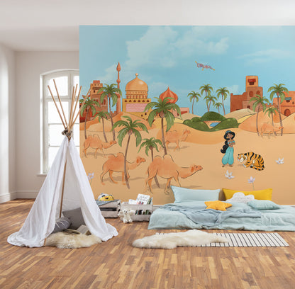 Disney Aladdin make a wish Jasmin Non-Woven Wallpaper Mural 300 cm x 250 cm | 118" x 98"