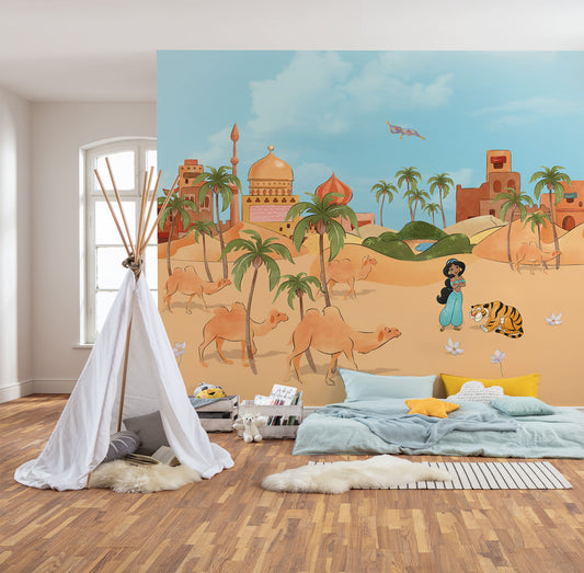 Disney Aladdin make a wish Jasmin Non-Woven Wallpaper Mural 300 cm x 250 cm | 118" x 98"