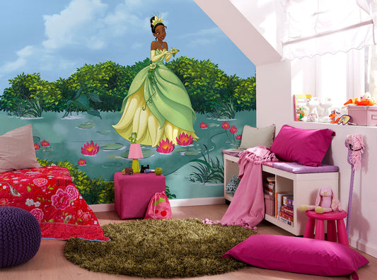 Disney The Princess and the Frog Tiana lucky pond Non-Woven Wallpaper Mural 300 cm x 250 cm | 118" x 98"