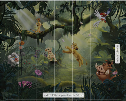 Disney Lion King Hakuna Matata Jungle Non-Woven Wallpaper Mural  350 cm x 280 cm | 137" x 110"