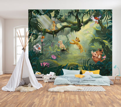 Disney Lion King Hakuna Matata Jungle Non-Woven Wallpaper Mural  350 cm x 280 cm | 137" x 110"