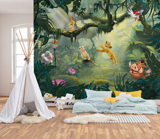 Disney Lion King Hakuna Matata Jungle Non-Woven Wallpaper Mural  350 cm x 280 cm | 137" x 110"
