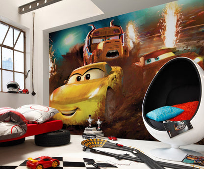Disney Cars Dirt Track Non-Woven Wallpaper Mural 