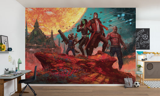 Marvel Guardians of the Galaxy Panorama Non-Woven Wallpaper Mural 400 cm x 250 cm | 157" x 98"