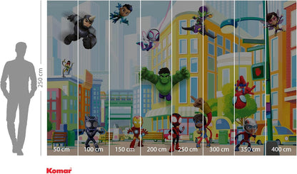 Marvel Spidey Sightseeing Tour with Friends Animated Movie Non-Woven Wallpaper Mural 400 cm x 250 cm | 157" x 98"