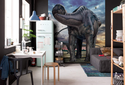 National Geographic Argentinosaurus, Dinosaur Non-Woven Wallpaper Mural 250 cm x 280 cm (98" x 110")