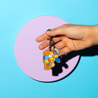 The Simpsons Family Keyring Gifts Under 10 Pounds Keychain 4,8x11,5 cm