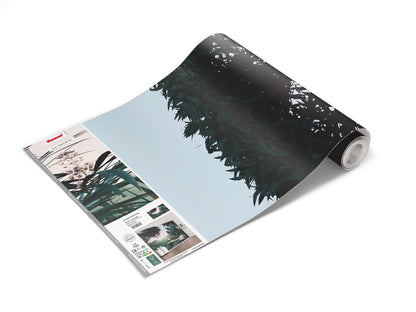 Jungle Morning Green Botanical Living Room Nature Non-woven photo wallpaper 400 cm x 250 cm | 157" x 98"