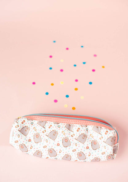 Pusheen White and Pink Pencil Case 7x20x5 cm