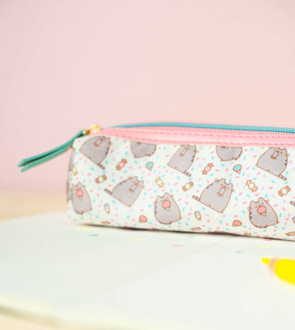 Pusheen White and Pink Pencil Case 7x20x5 cm