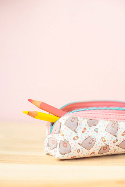 Pusheen White and Pink Pencil Case 7x20x5 cm