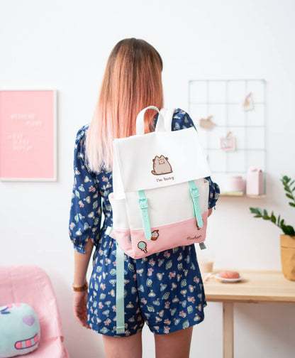 Pusheen Cat Rose Collection School Bag Rucksack Cool Gifts Backpack 35x38x11 cm