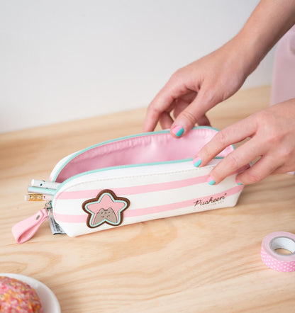 Pusheen White and Pink Pencil Case 225x90x50 mm