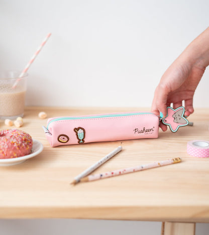 Pusheen White and Pink Pencil Case 60x200x35 mm
