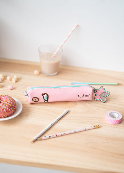 Pusheen White and Pink Pencil Case 60x200x35 mm