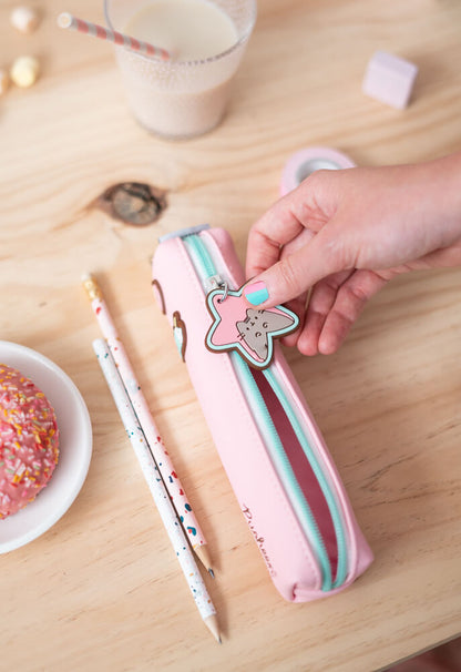 Pusheen White and Pink Pencil Case 60x200x35 mm