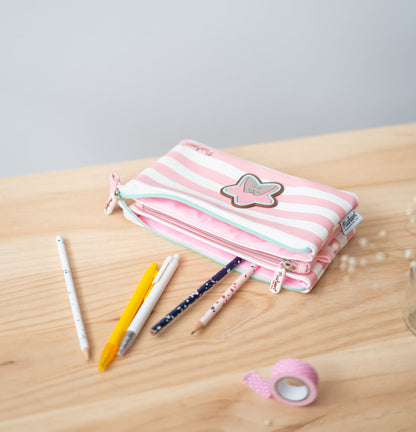 Pusheen Cat Pink Star Girly Pencil Case 215x120x17 mm