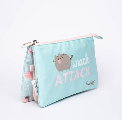 Pushee Snack Attack Pink Mint Pencil Case 215x125x30 mm