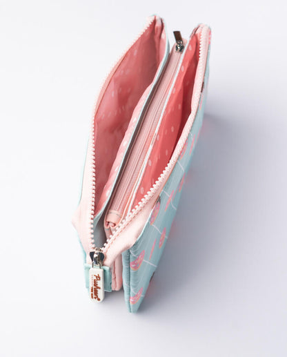 Pushee Snack Attack Pink Mint Pencil Case 215x125x30 mm