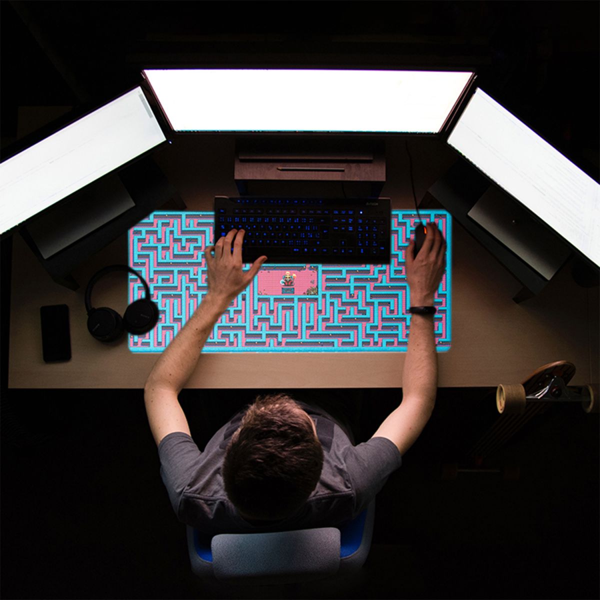 Gameration Maze Mouse Pad 80x35 cm