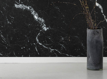 Black and Blue Icy Marble Imitation Living Room Stone Non-woven photo wallpaper 400 cm x 250 cm | 157" x 98"
